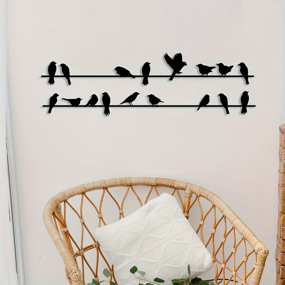 Metal Bird Wall Art Set of 2
