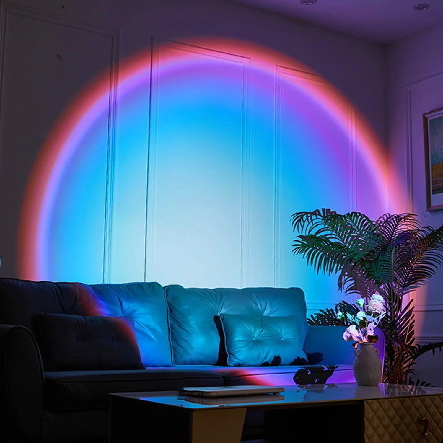 Rainbow Sunset Projection Lamp