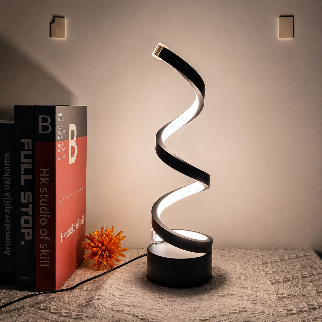 Spiral Touch Bedside Lamp