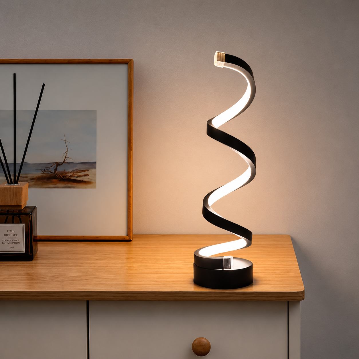 Spiral Touch Bedside Lamp
