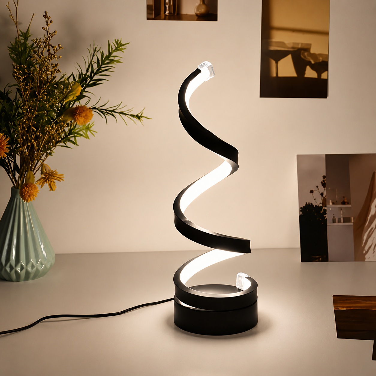Spiral Touch Bedside Lamp