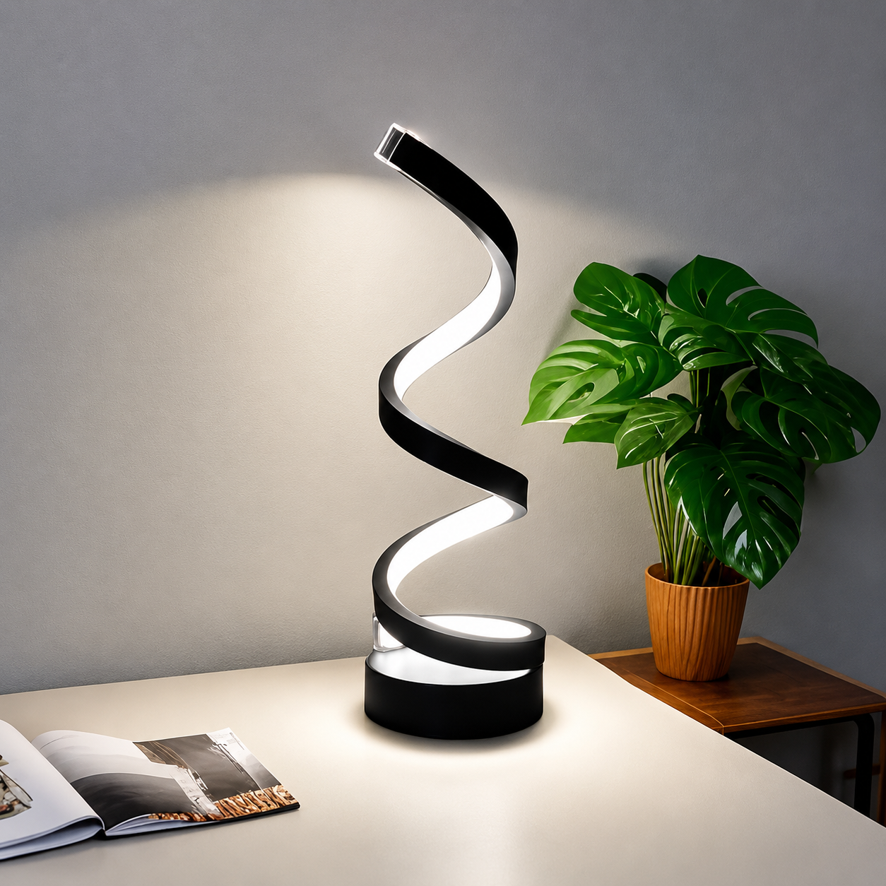 Spiral Touch Bedside Lamp