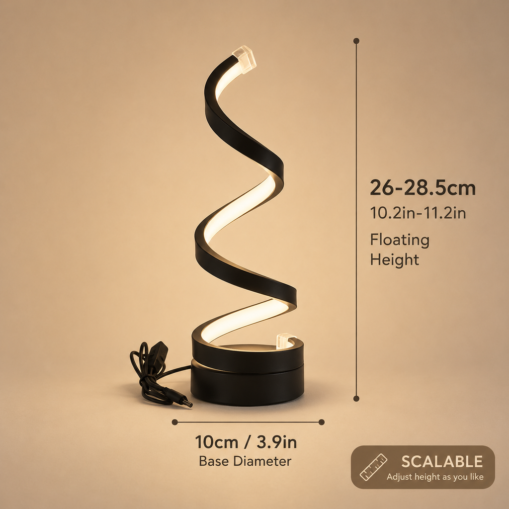 Spiral Touch Bedside Lamp