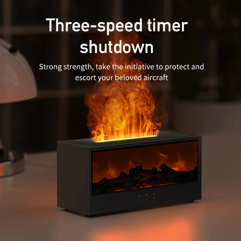 Fireplace Aroma Air Humidifier with LED
