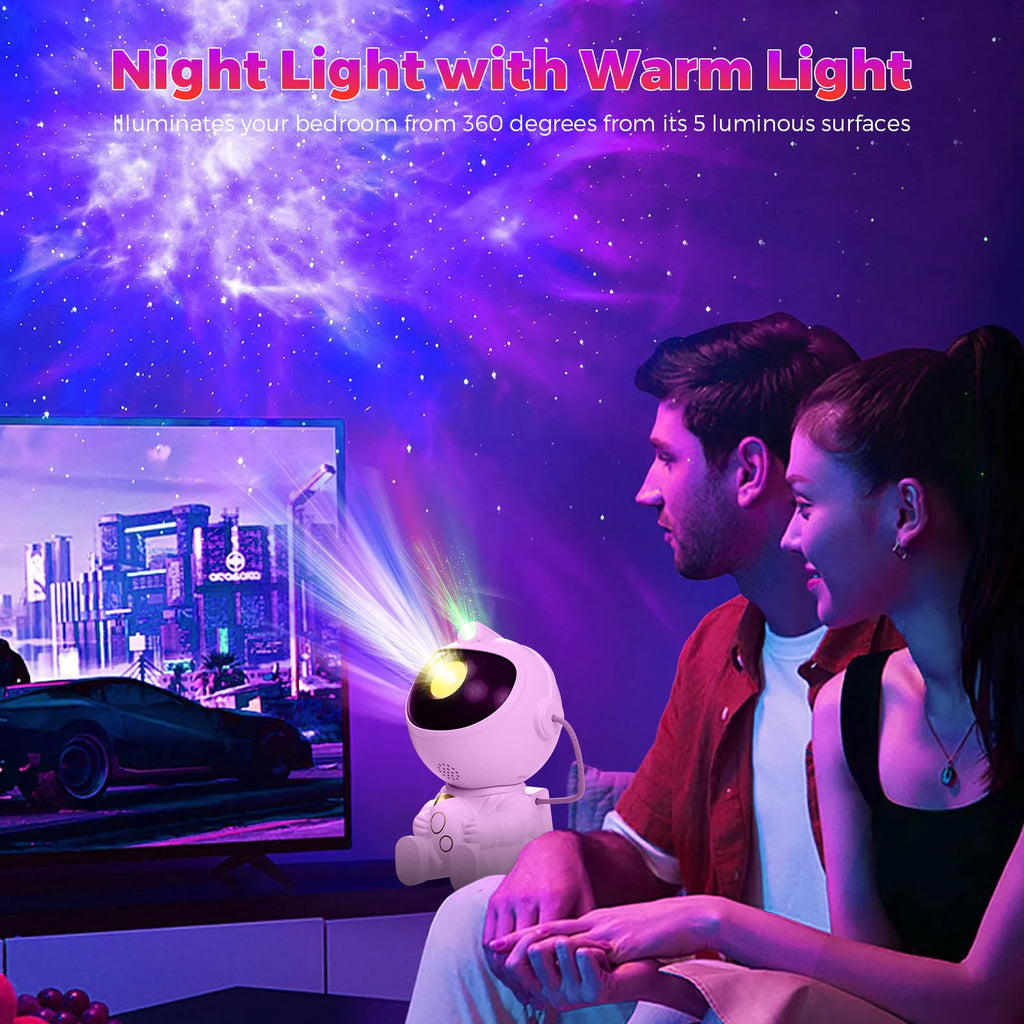 Astronaut Nebula Night Projector