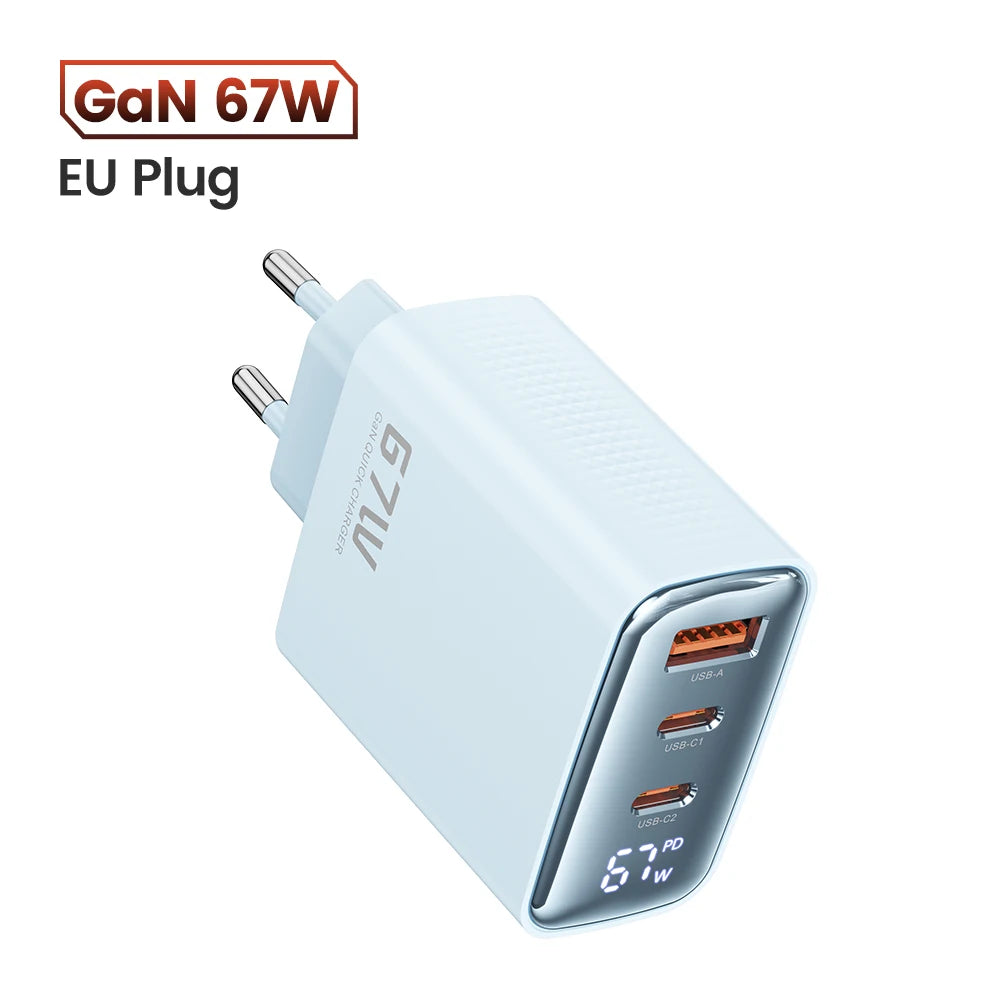 67W GaN USB-C Fast Charger