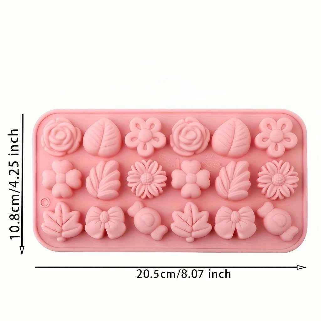 18pcs Silicone Candle Making Molds Set
