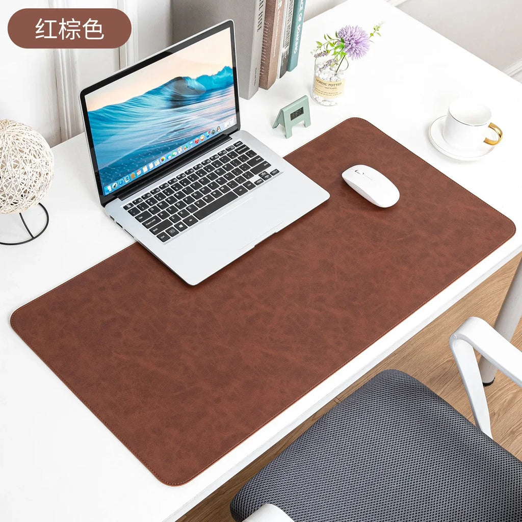 Waterproof PU Leather Desk Pad Mouse Mat