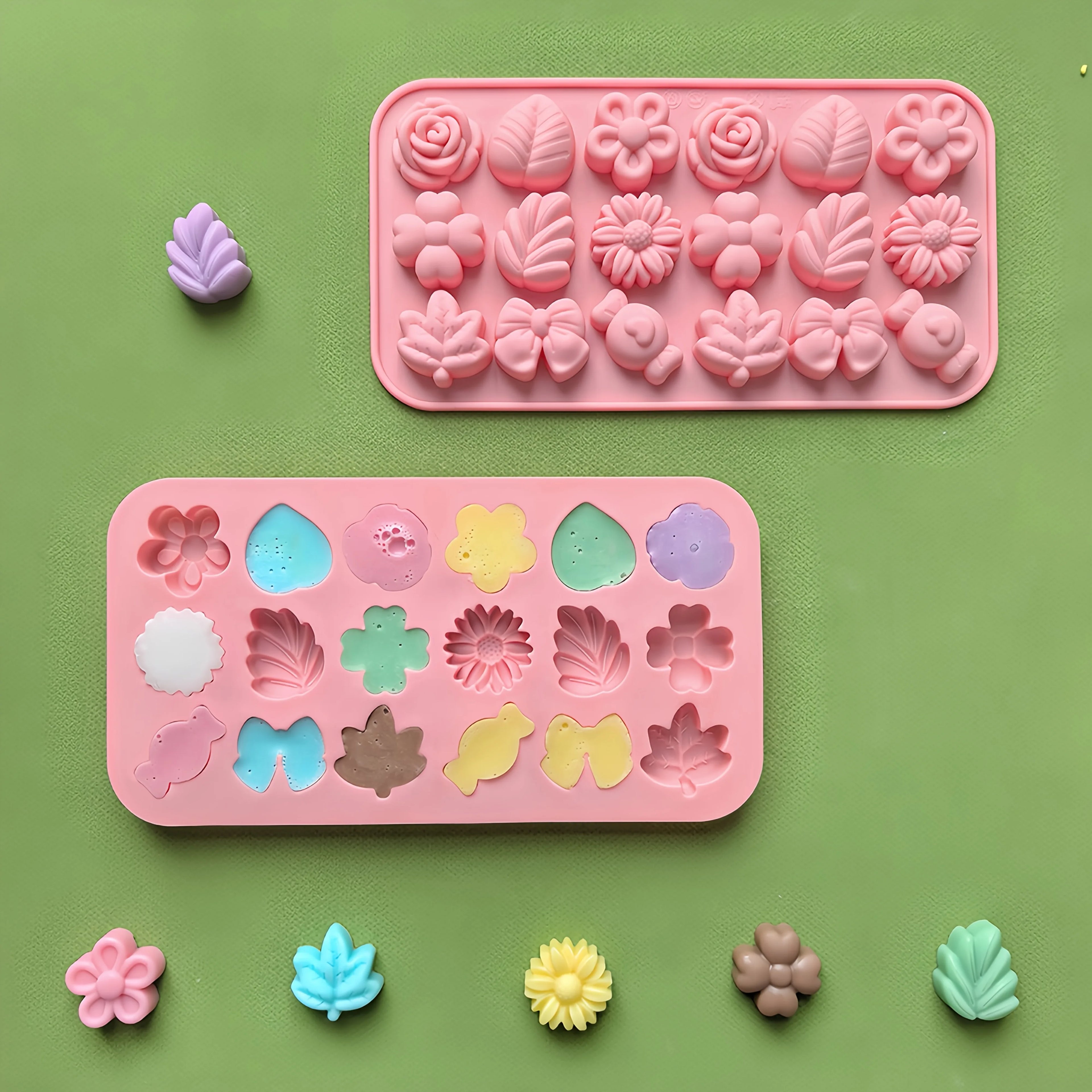 18pcs Silicone Candle Making Molds Set