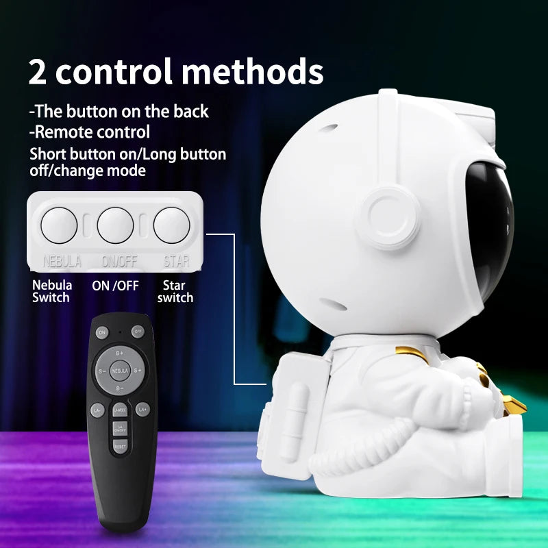 Astronaut Nebula Night Projector