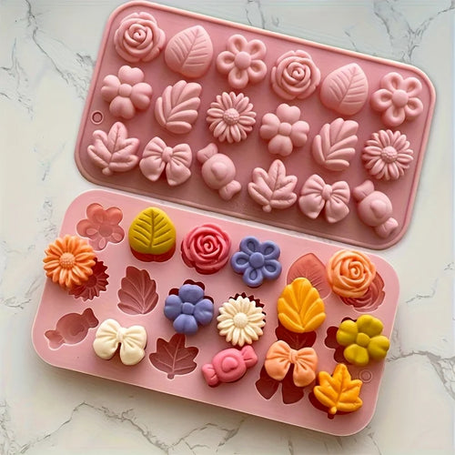 18pcs Silicone Candle Making Molds Set
