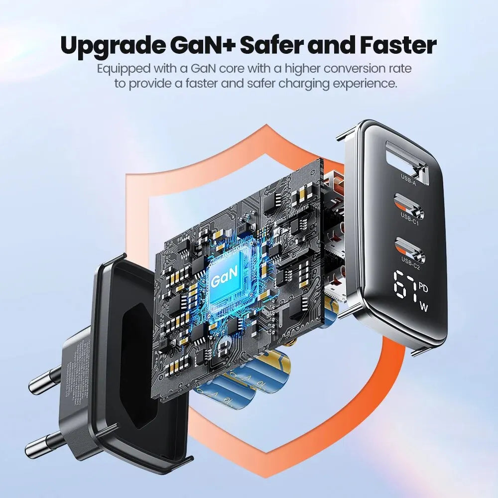 67W GaN USB-C Fast Charger