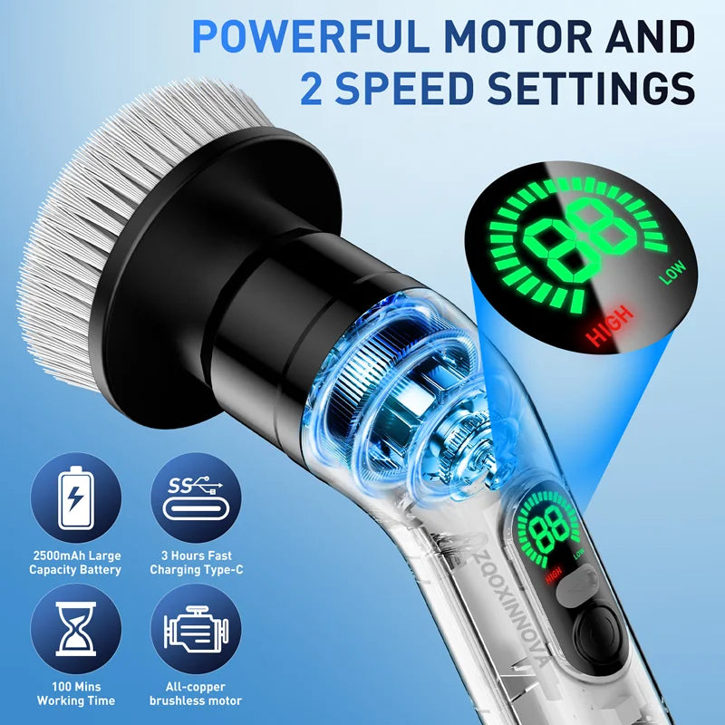 Cordless Electric Spin Scrubber Brush