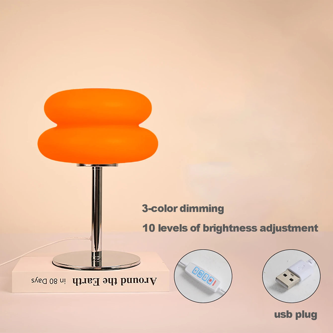 LED Mushroom USB Desk Lamp