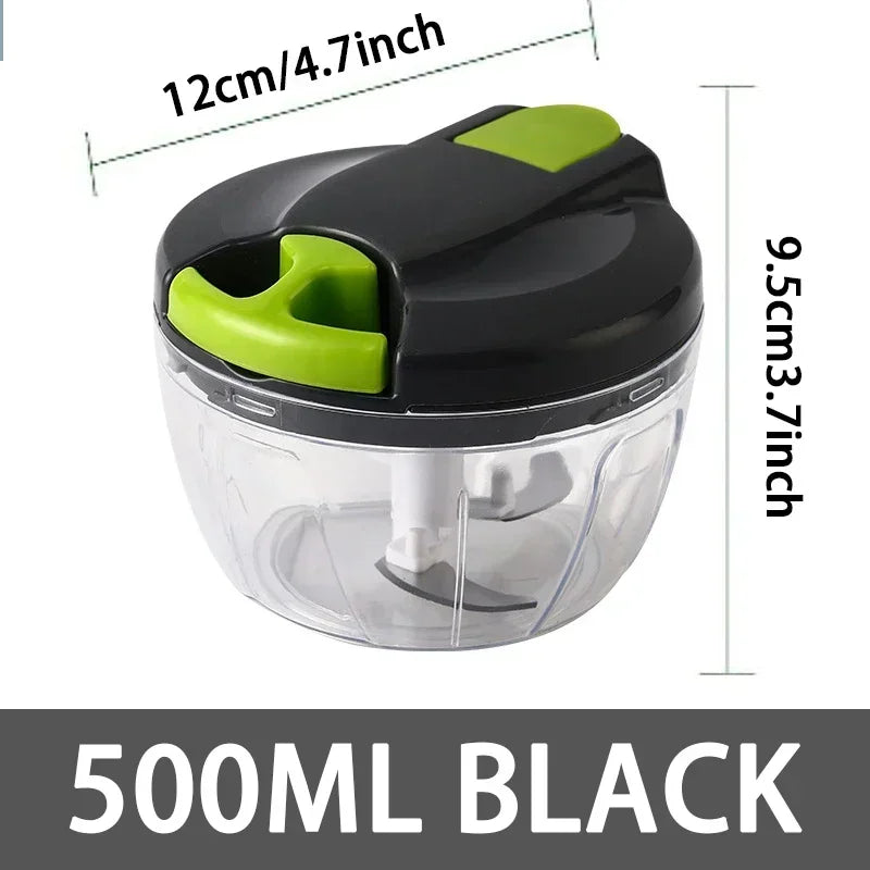 Manual Rotate Vegetable Garlic Chopper