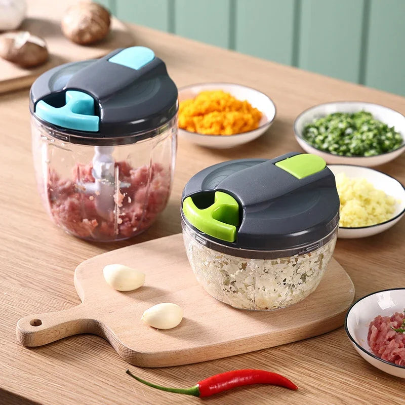 Manual Rotate Vegetable Garlic Chopper