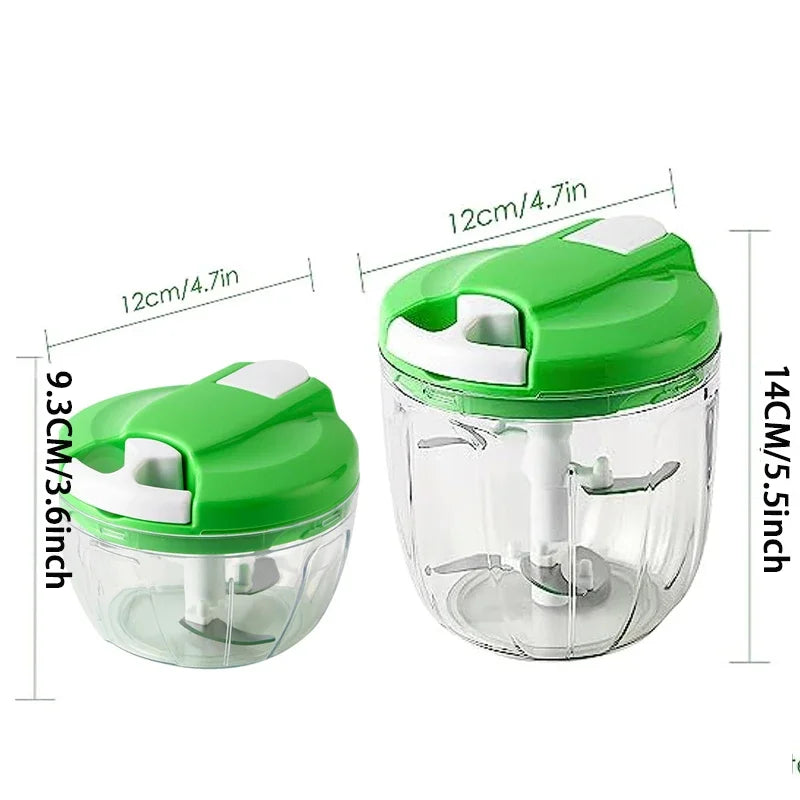 Manual Rotate Vegetable Garlic Chopper
