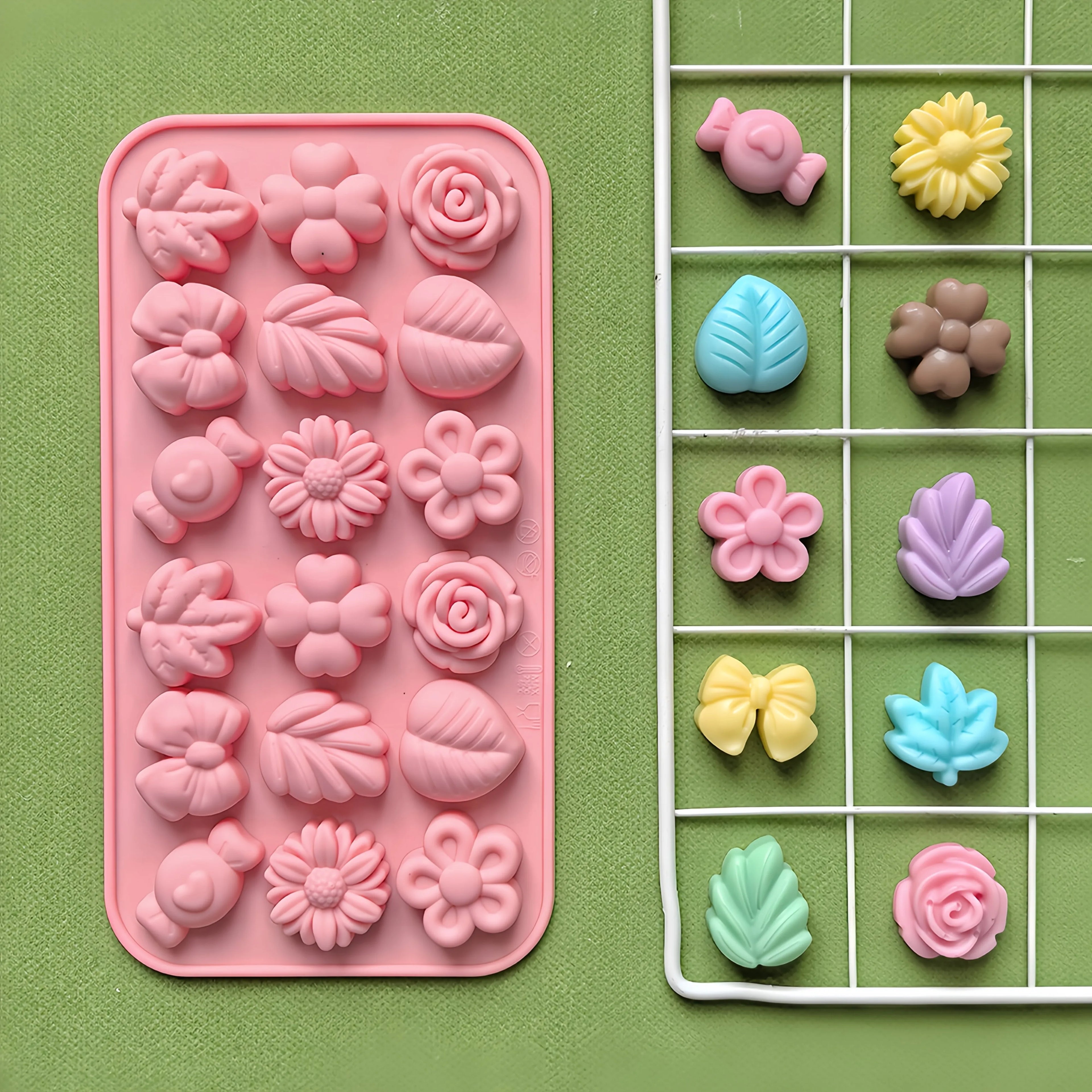 18pcs Silicone Candle Making Molds Set