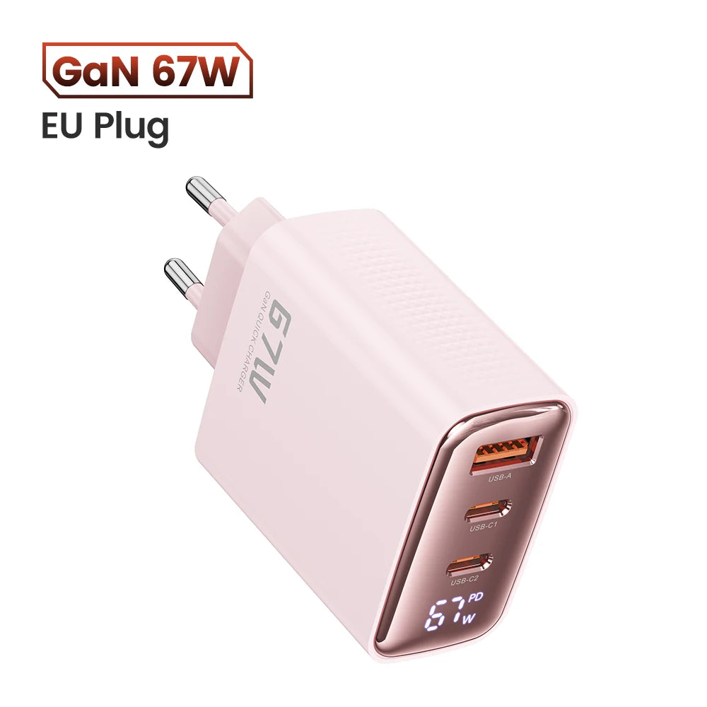67W GaN USB-C Fast Charger