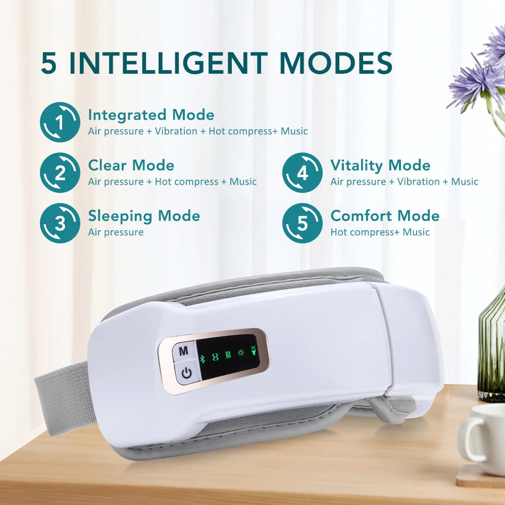 Foldable Eye Pressure Massager Glasses