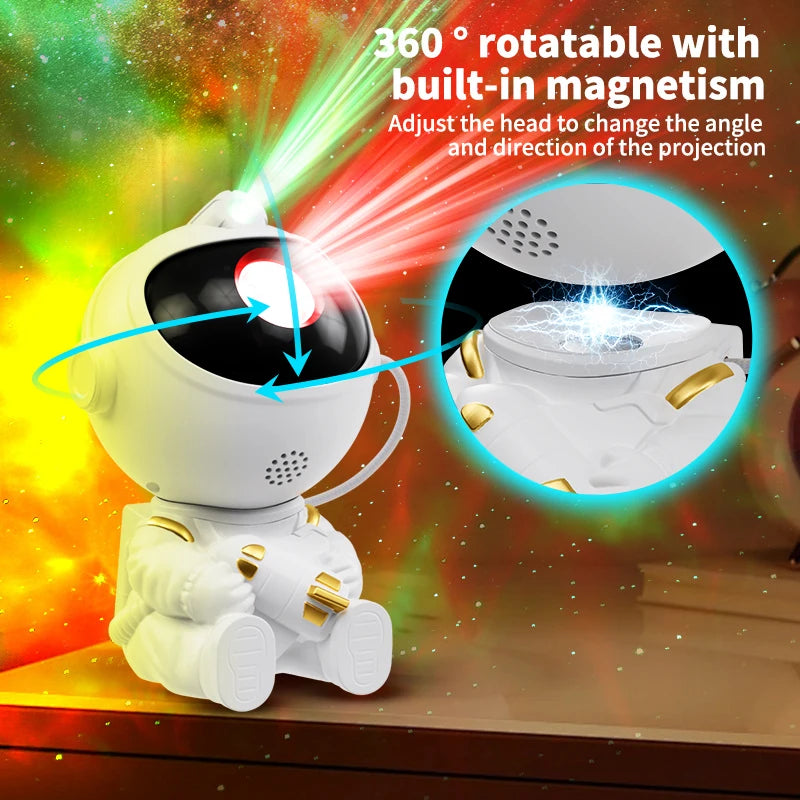 Astronaut Nebula Night Projector