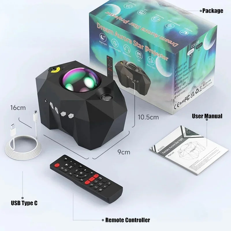 Aurora Galaxy Star Projector