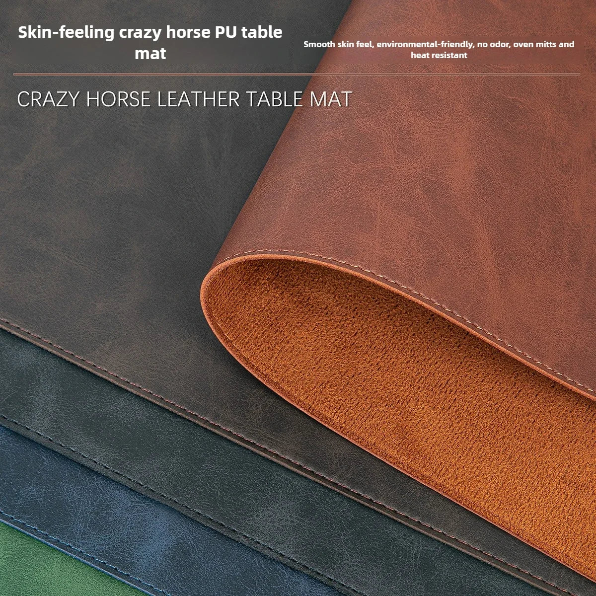 Waterproof PU Leather Desk Pad Mouse Mat