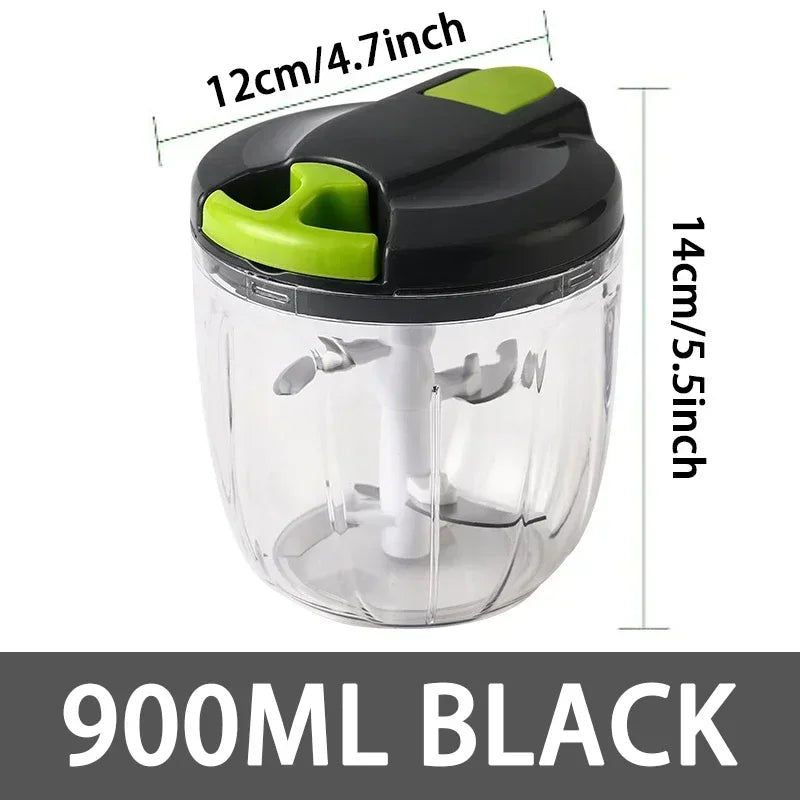 Manual Rotate Vegetable Garlic Chopper