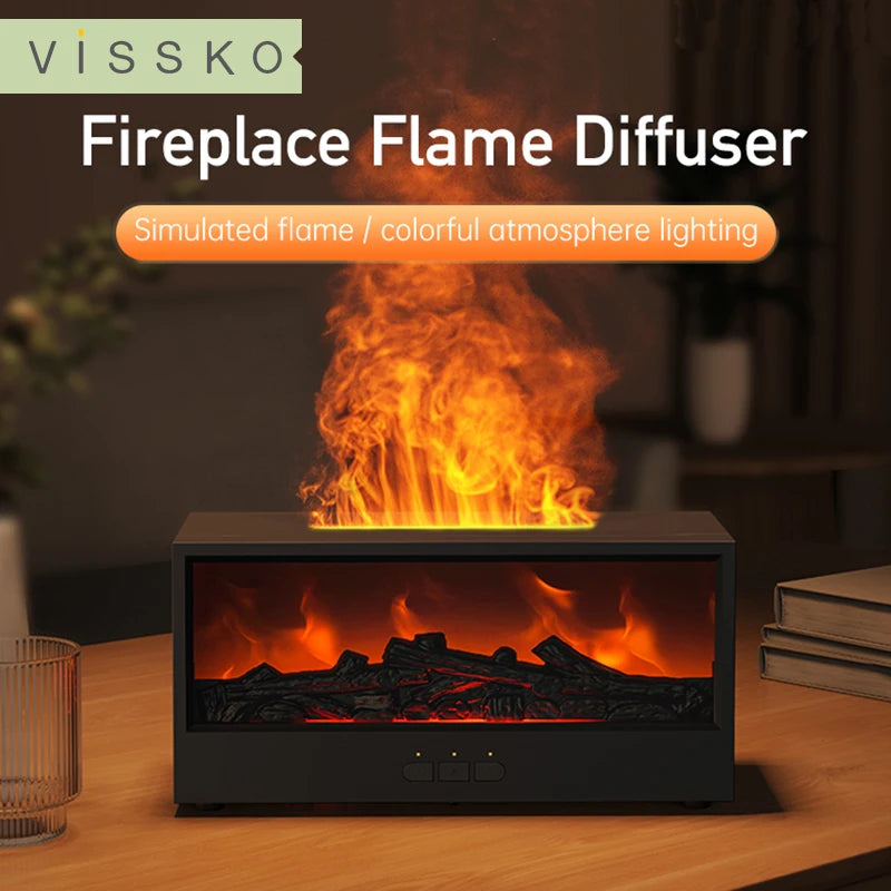 Fireplace Aroma Air Humidifier with LED