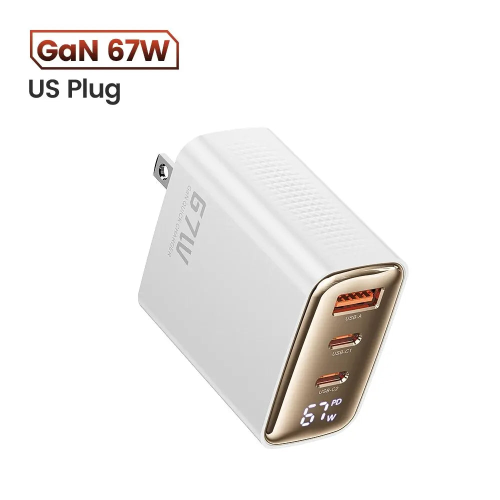 67W GaN USB-C Fast Charger
