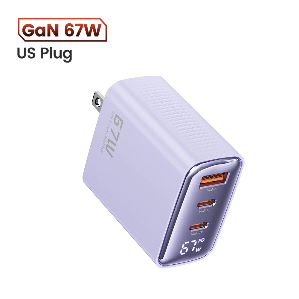 67W GaN USB-C Fast Charger