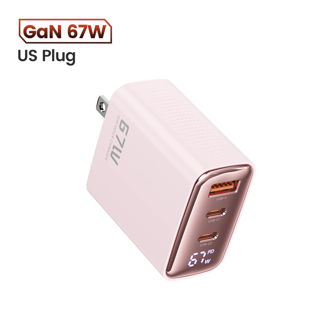 67W GaN USB-C Fast Charger