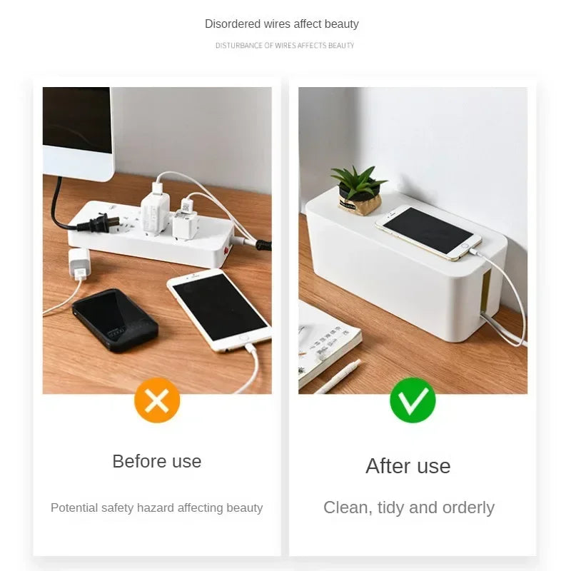 Desktop Cable Storage & Organizer Box