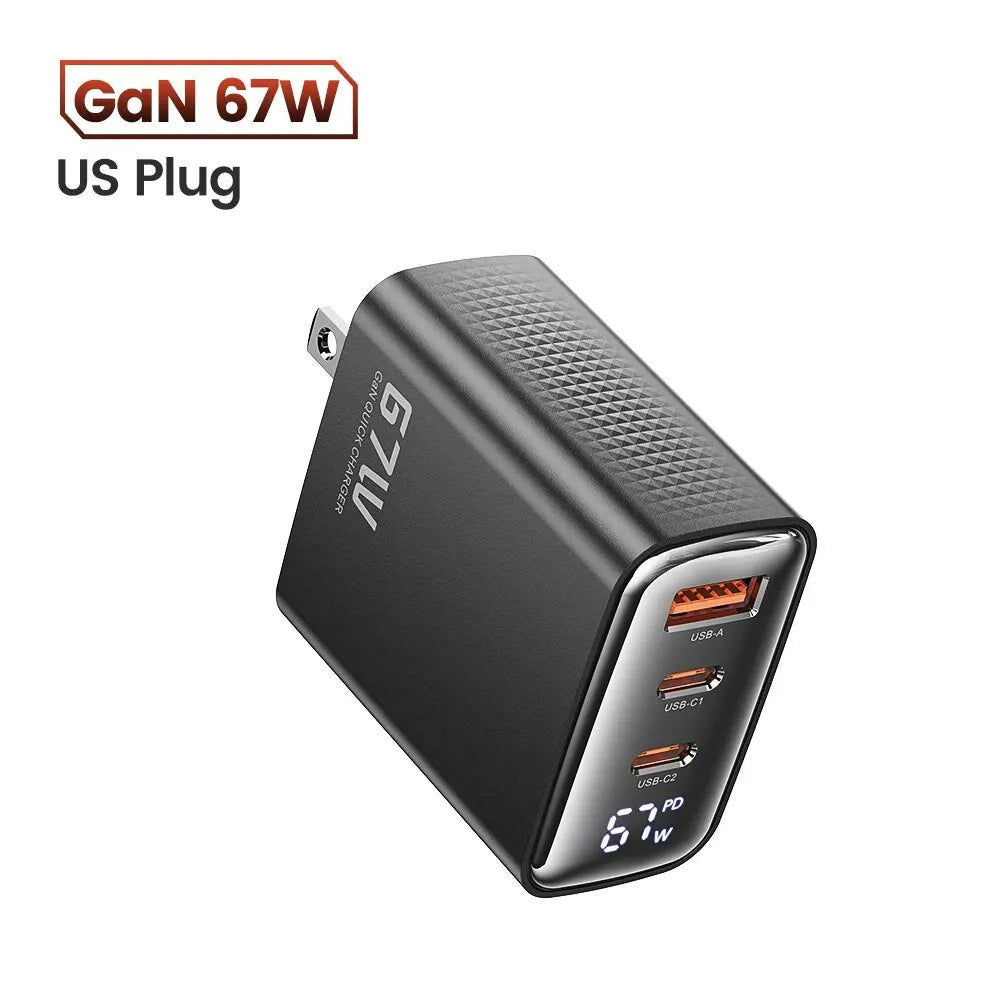67W GaN USB-C Fast Charger
