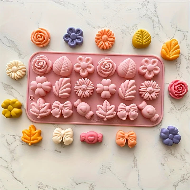 18pcs Silicone Candle Making Molds Set