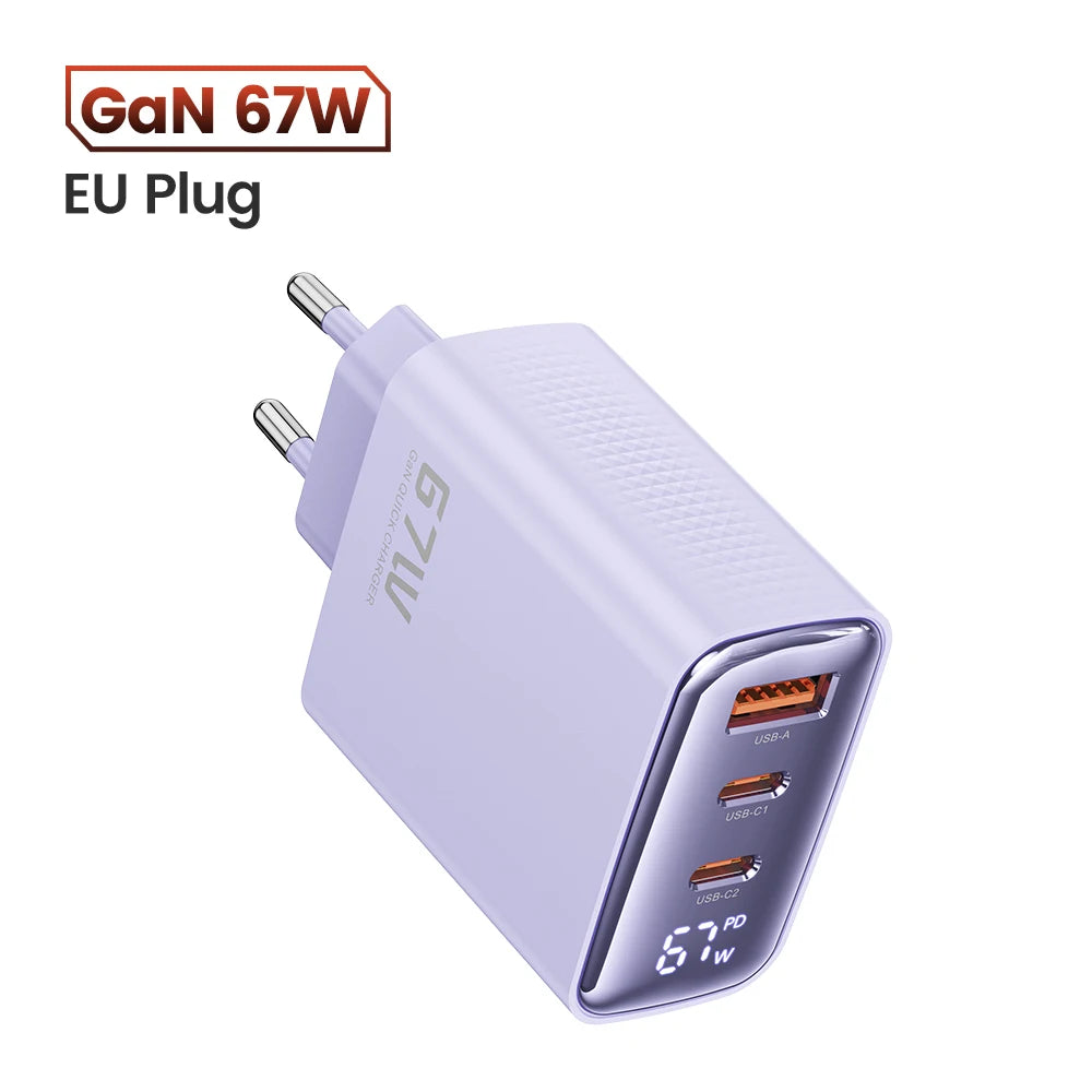 67W GaN USB-C Fast Charger