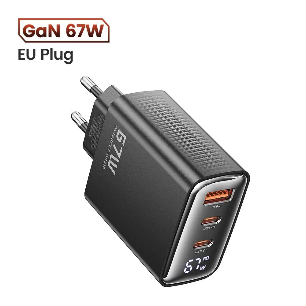 67W GaN USB-C Fast Charger