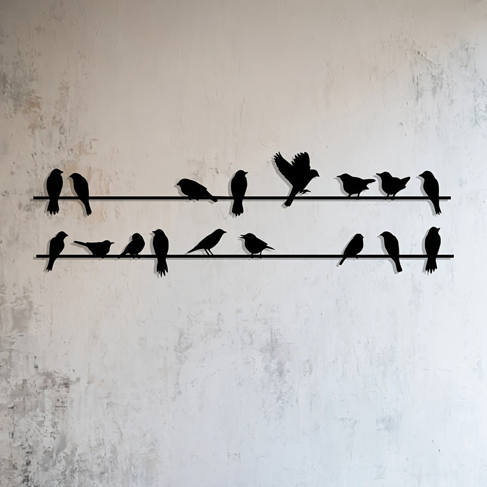 Metal Bird Wall Art Set of 2