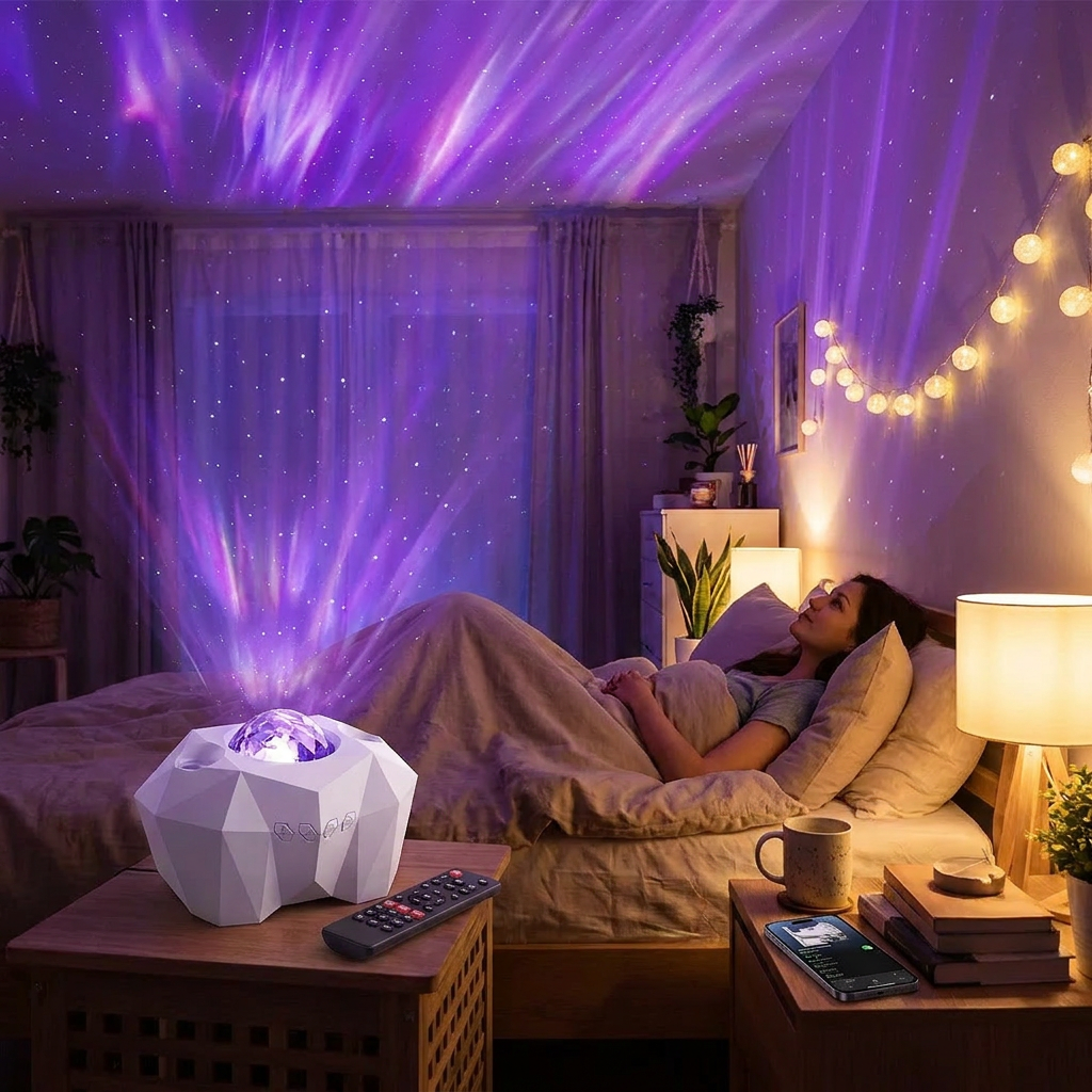 Aurora Galaxy Star Projector lifestyle