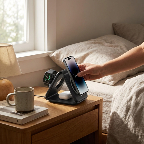3-in-1 MagSafe Foldable Wireless Charger lifestyle