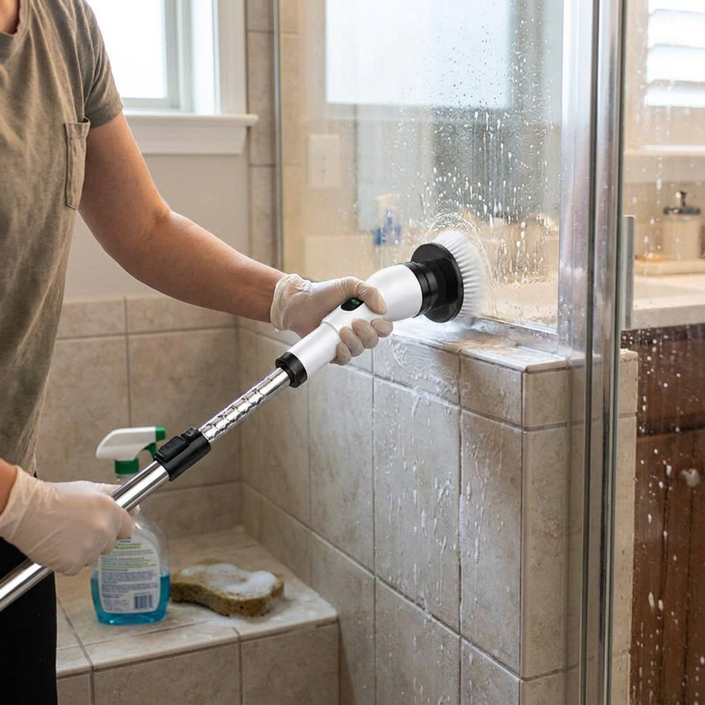 Cordless Electric Spin Scrubber Brush lifestyle