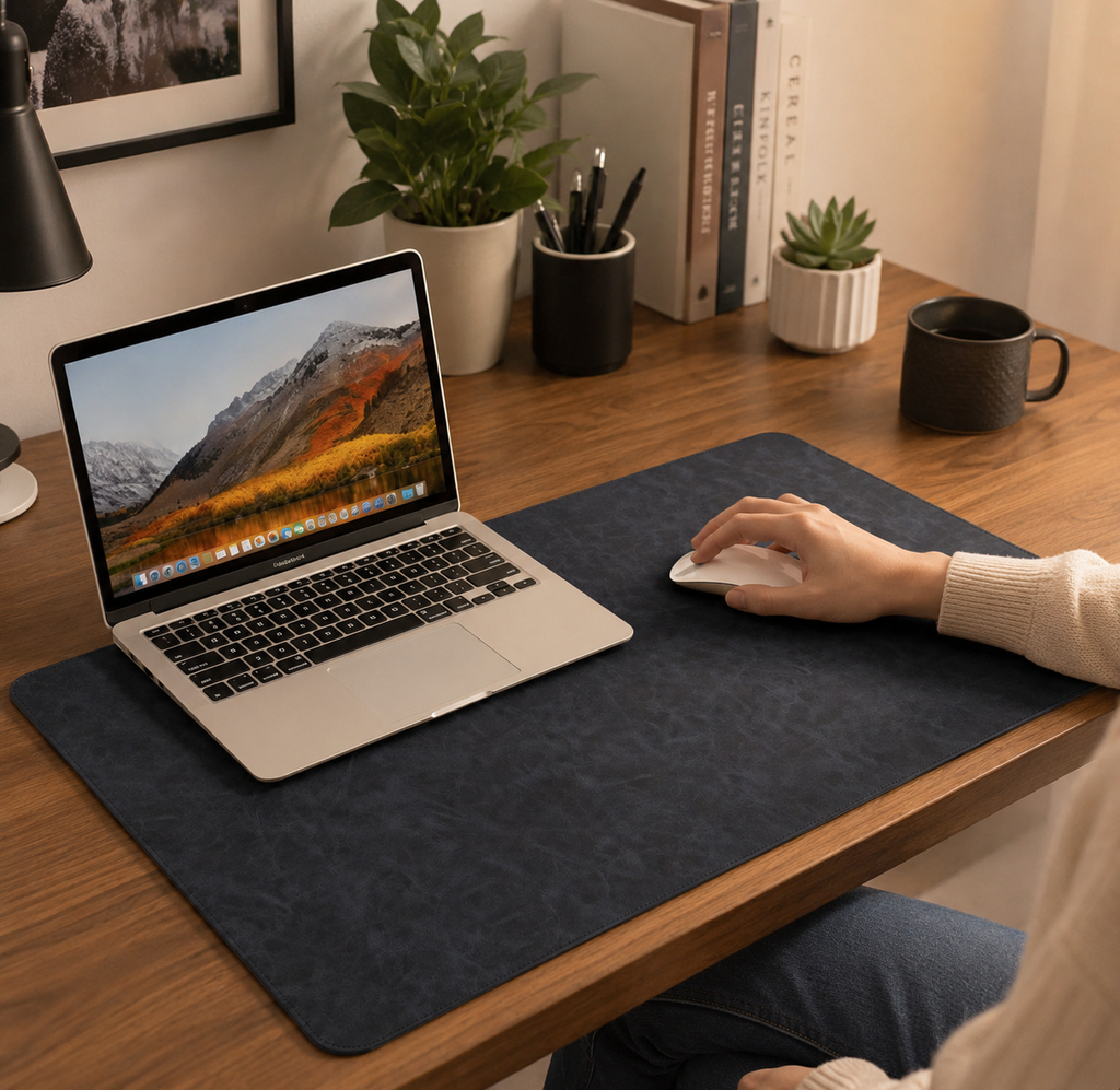 Waterproof PU Leather Desk Pad Mouse Mat